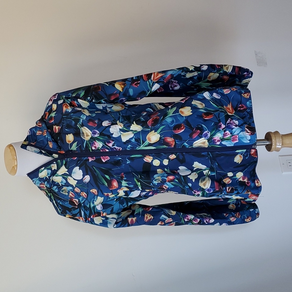 Herschel Rain Jacket - Blue Floral - Size M